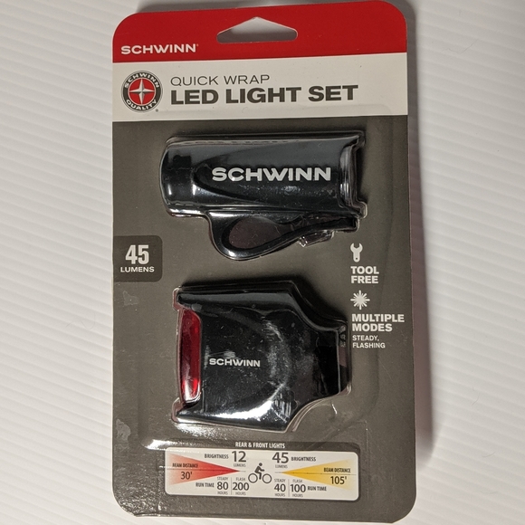 schwinn quick wrap led light set 30 lumens